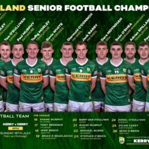 Kerry team to play Derry in the All Ireland semifinals 
